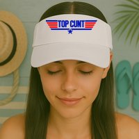 Top Cunt Funny Parody Visor