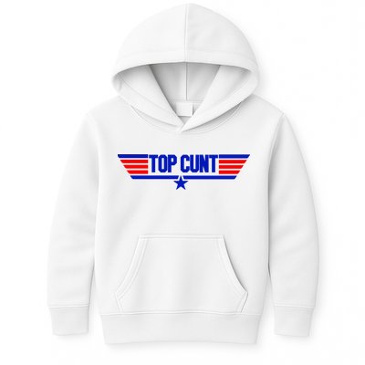 Top Cunt Funny Parody Kids Hoodie
