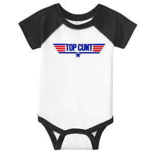 Top Cunt Funny Parody Infant Baby Jersey Bodysuit