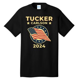 Tucker Carlson For President 2024 Tall T-Shirt