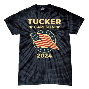 Tucker Carlson For President 2024 Tie-Dye T-Shirt