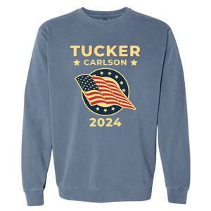 Tucker Carlson For President 2024 Garment-Dyed Sweatshirt