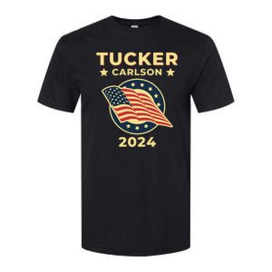 Tucker Carlson For President 2024 Softstyle CVC T-Shirt