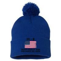 Trump Convicted Felon 34 More Reasons To Vote For Trump Gift Pom Pom 12in Knit Beanie