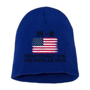 Trump Convicted Felon 34 More Reasons To Vote For Trump Gift Short Acrylic Beanie