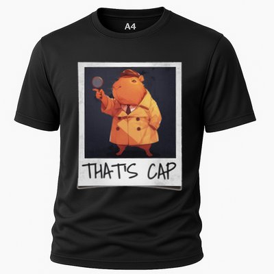 ThatS Cap – Funny Detective Capybara Pointing Meme Cooling Performance Crew T-Shirt