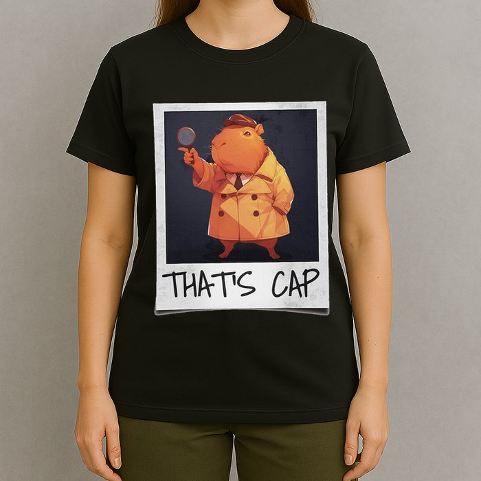 ThatS Cap – Funny Detective Capybara Pointing Meme T-Shirt
