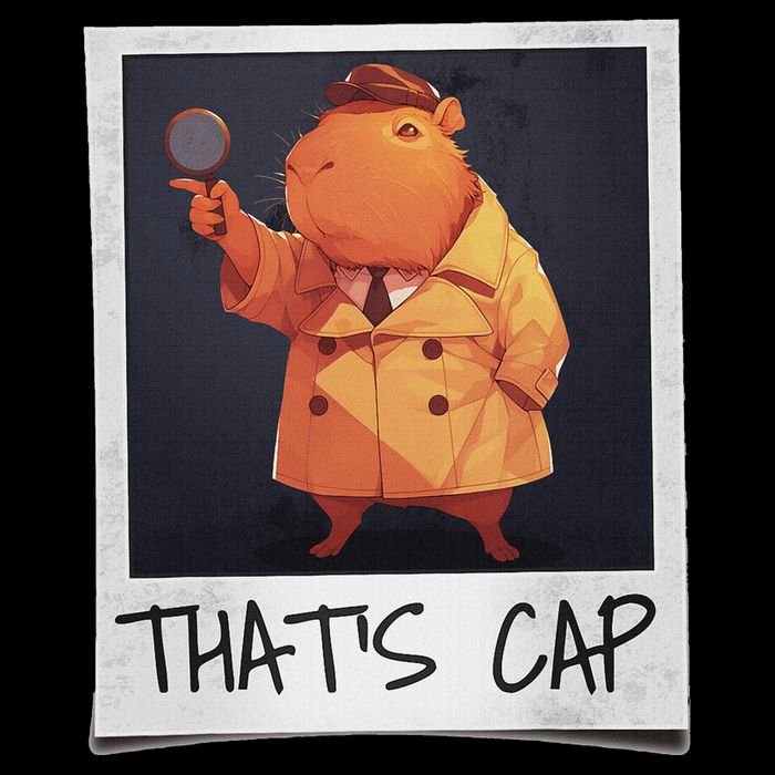 ThatS Cap – Funny Detective Capybara Pointing Meme T-Shirt