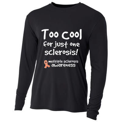 Too Cool For Just One Sclerosis Multiple Sclerosis Awareness Cooling Performance Long Sleeve Crew