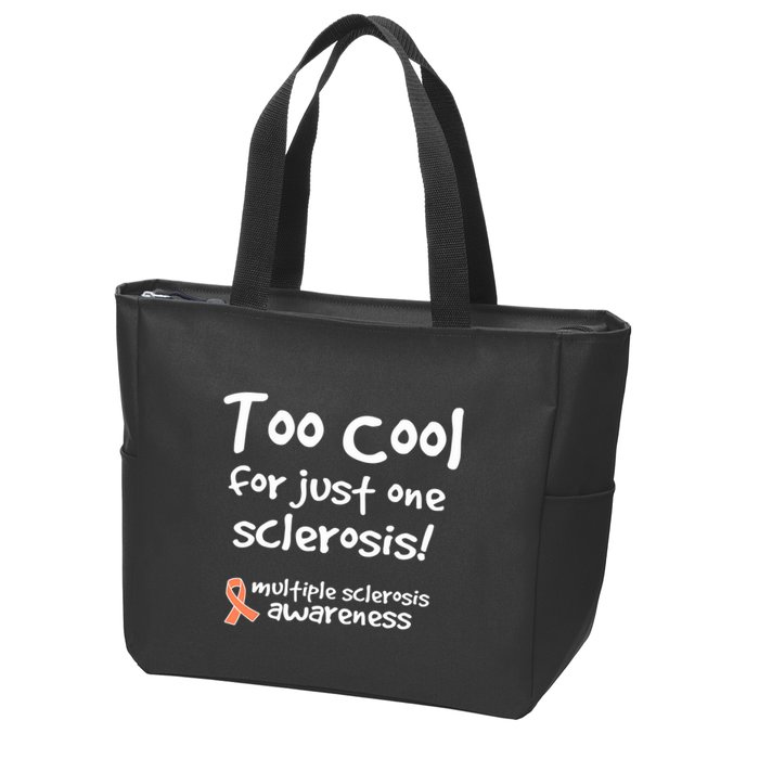 Too Cool For Just One Sclerosis Multiple Sclerosis Awareness Zip Tote Bag