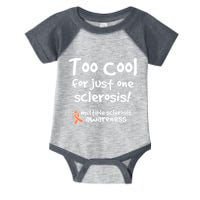 Too Cool For Just One Sclerosis Multiple Sclerosis Awareness Infant Baby Jersey Bodysuit