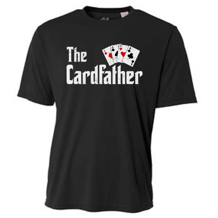 The Card Father Poker Game Cards Playing Dad FatherS Dad Cooling Performance Crew T-Shirt