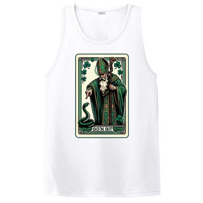 Tarot Card Funny St Patricks Day GoN Git St Patrick PosiCharge Competitor Tank