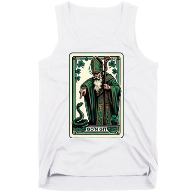 Tarot Card Funny St Patricks Day GoN Git St Patrick Tank Top