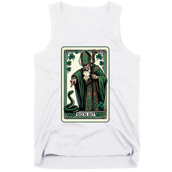 Tarot Card Funny St Patricks Day GoN Git St Patrick Tank Top