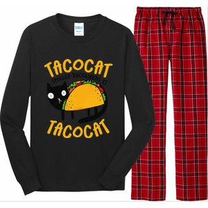 Taco Cat Funny I Love Tacos Long Sleeve Pajama Set