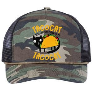 Taco Cat Funny I Love Tacos Retro Rope Trucker Hat Cap