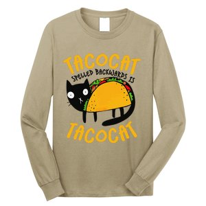 Taco Cat Funny I Love Tacos Long Sleeve Shirt