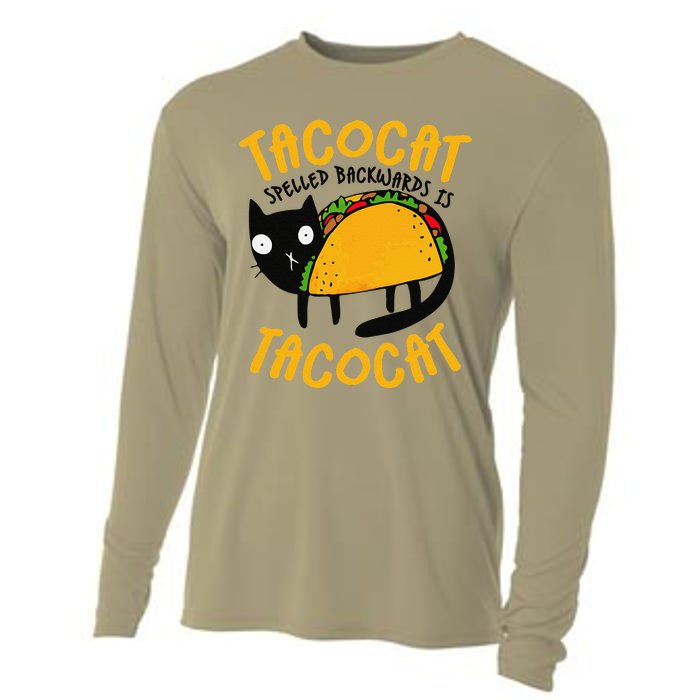 Taco Cat Funny I Love Tacos Cooling Performance Long Sleeve Crew