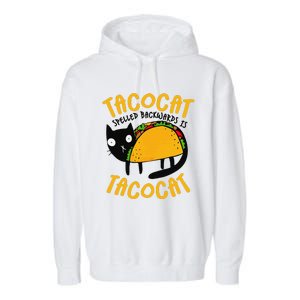 Taco Cat Funny I Love Tacos Garment-Dyed Fleece Hoodie