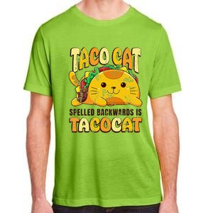 Taco Cat Funny Tacocat Cinco DeMayo Mexican Food Adult ChromaSoft Performance T-Shirt