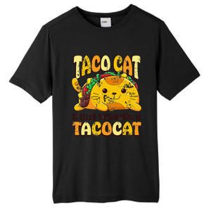 Taco Cat Funny Tacocat Cinco DeMayo Mexican Food Tall Fusion ChromaSoft Performance T-Shirt