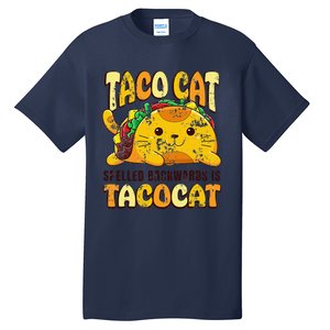 Taco Cat Funny Tacocat Cinco DeMayo Mexican Food Tall T-Shirt