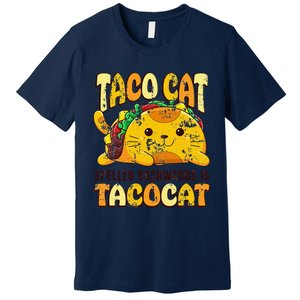 Taco Cat Funny Tacocat Cinco DeMayo Mexican Food Premium T-Shirt