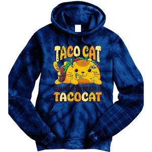 Taco Cat Funny Tacocat Cinco DeMayo Mexican Food Tie Dye Hoodie