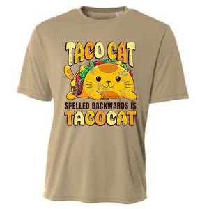 Taco Cat Funny Tacocat Cinco DeMayo Mexican Food Cooling Performance Crew T-Shirt