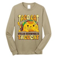 Taco Cat Funny Tacocat Cinco DeMayo Mexican Food Long Sleeve Shirt