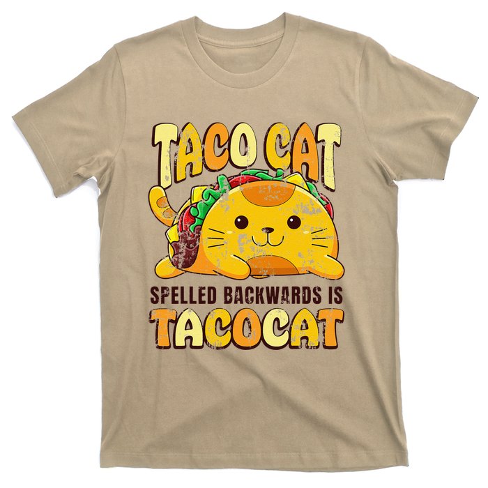 Taco Cat Funny Tacocat Cinco DeMayo Mexican Food T-Shirt