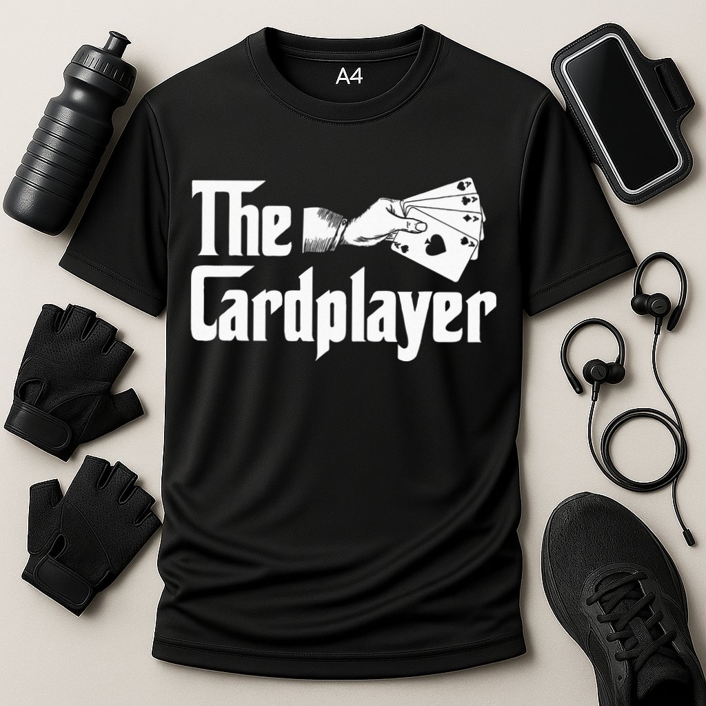 The Cardplayer Funny Poker Card Player Casino Gambler Cooling Performance Crew T-Shirt