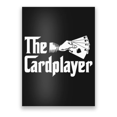 The Cardplayer Funny Poker Card Player Casino Gambler Poster
