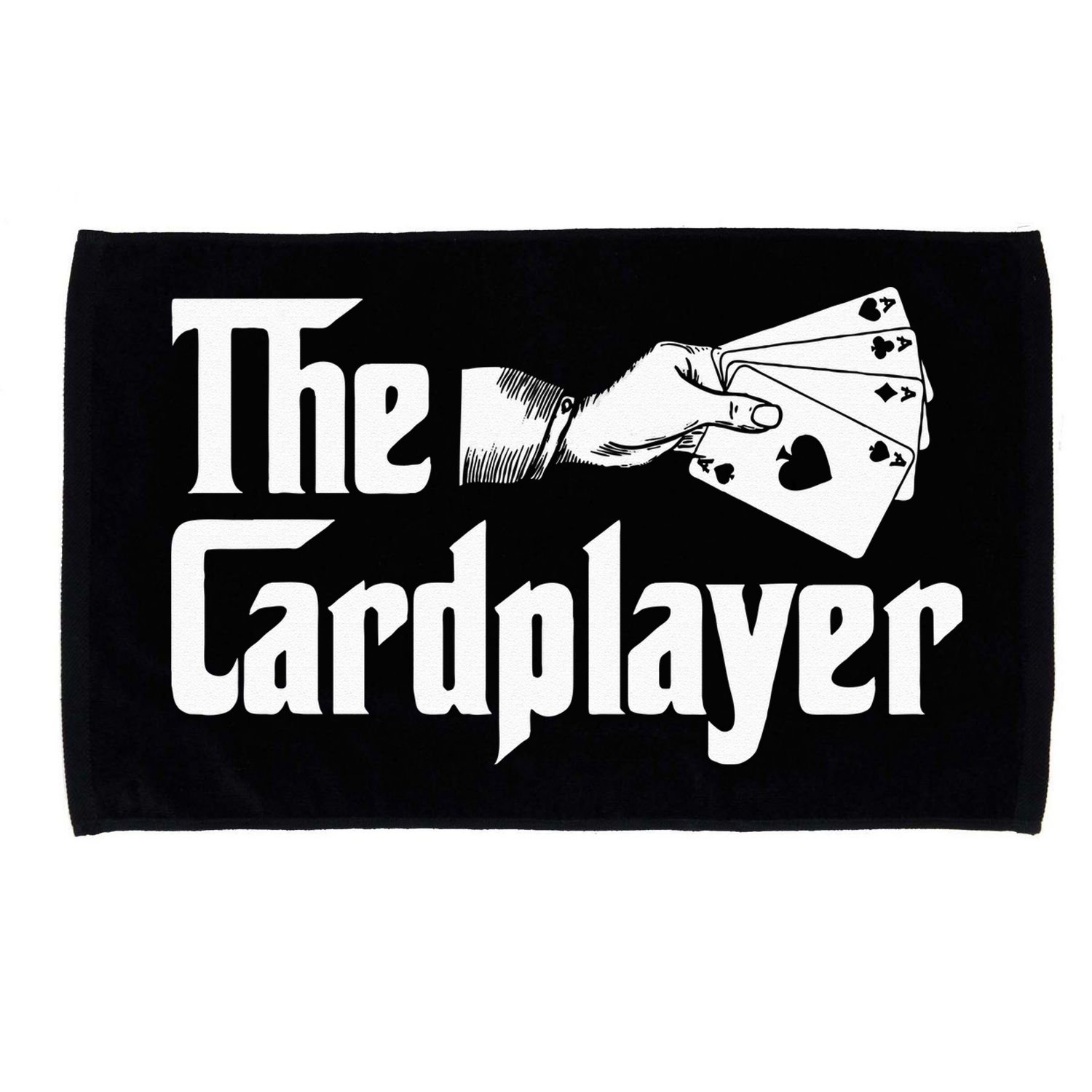 The Cardplayer Funny Poker Card Player Casino Gambler Microfiber Hand Towel
