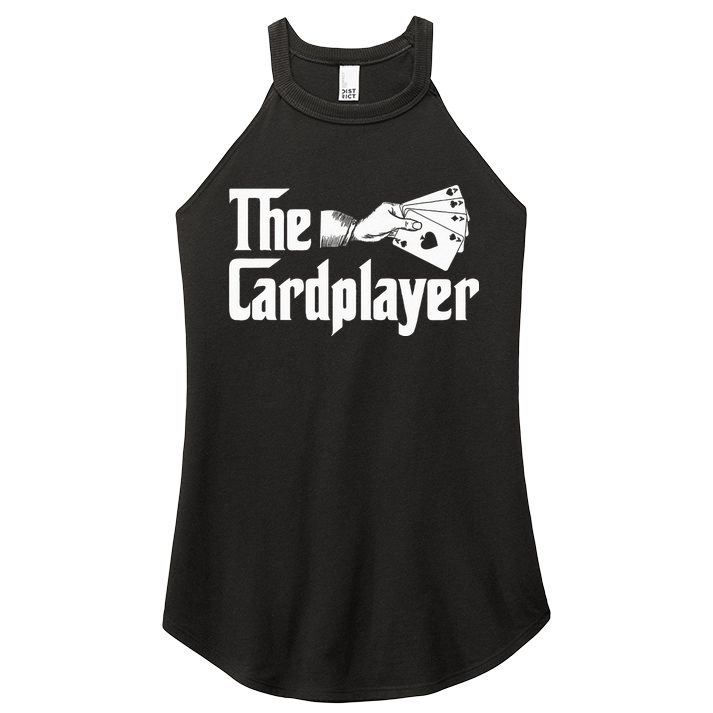 The Cardplayer Funny Poker Card Player Casino Gambler Women's Perfect Tri Rocker Tank