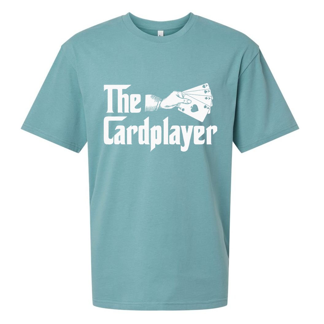 The Cardplayer Funny Poker Card Player Casino Gambler Sueded Cloud Jersey T-Shirt