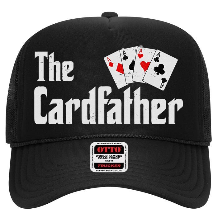 The Card Father Poker Game Cards Playing Dad FatherS Dad High Crown Mesh Back Trucker Hat