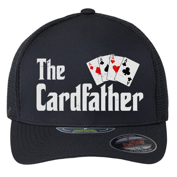 The Card Father Poker Game Cards Playing Dad FatherS Dad Flexfit Unipanel Trucker Cap