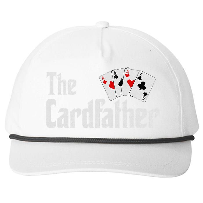 The Card Father Poker Game Cards Playing Dad FatherS Dad Snapback Five-Panel Rope Hat