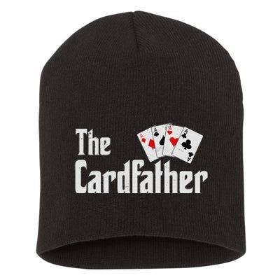 The Card Father Poker Game Cards Playing Dad FatherS Dad Short Acrylic Beanie