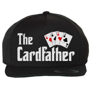 The Card Father Poker Game Cards Playing Dad FatherS Dad Wool Snapback Cap