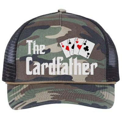 The Card Father Poker Game Cards Playing Dad FatherS Dad Retro Rope Trucker Hat Cap