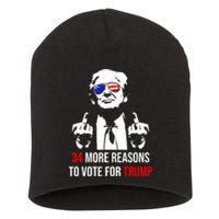 Trump Convicted Felon 34 More Reasons To Vote For Trump Short Acrylic Beanie