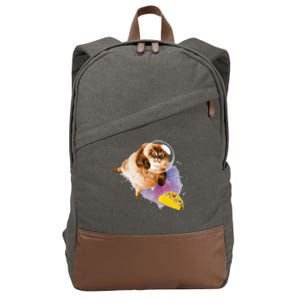 Taco Cat Funny Taco Cat In Space Taco Cat Cotton Canvas Backpack