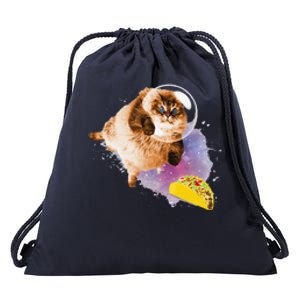 Taco Cat Funny Taco Cat In Space Taco Cat Drawstring Bag