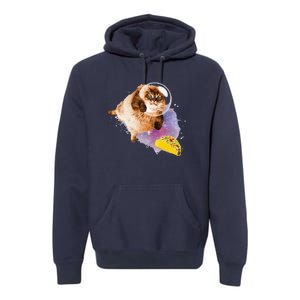 Taco Cat Funny Taco Cat In Space Taco Cat Premium Hoodie