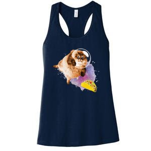 Taco Cat Funny Taco Cat In Space Taco Cat Women's Racerback Tank