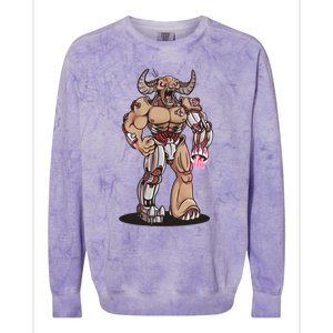 Tyrant Cyberdemon Fanart Colorblast Crewneck Sweatshirt