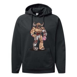 Tyrant Cyberdemon Fanart Performance Fleece Hoodie